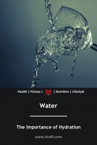 Water - the importance of hydration - pin
